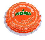 Printed Mirinda soft drink bottle cap